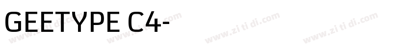 GEETYPE C4字体转换